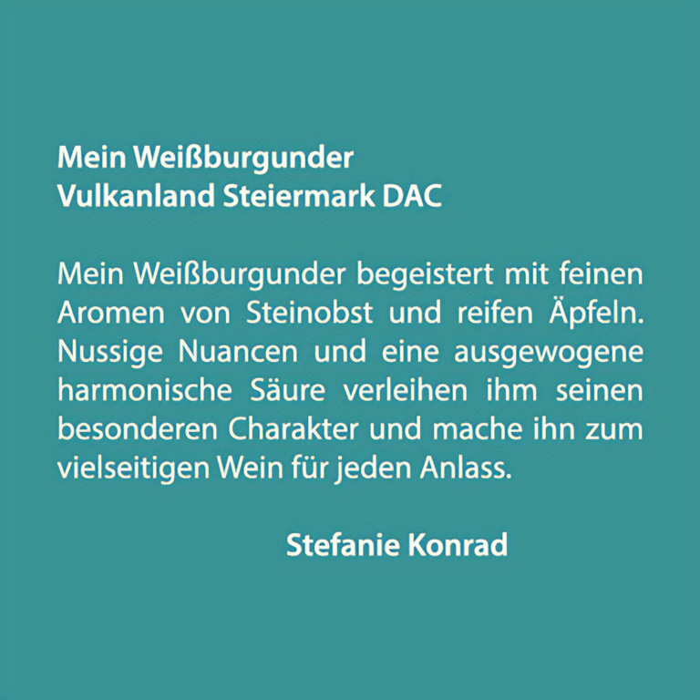 Steffi Konrad Weißburgunder - Weinhof Konrad